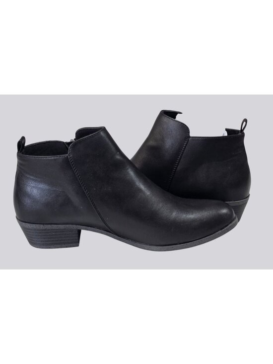 Millo Shoes - Women's Black Sonoma Millo Memory Foam Ankle Booties Size 10 With Zipper Closure
